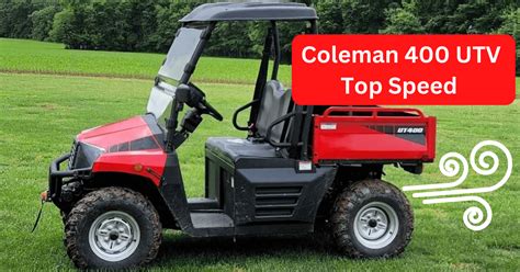 Our vehicles are built starting from raw steel, fabricated, welded, powder coated, assembled, and tested all within our Indiana facility. . Coleman 400 utv top speed